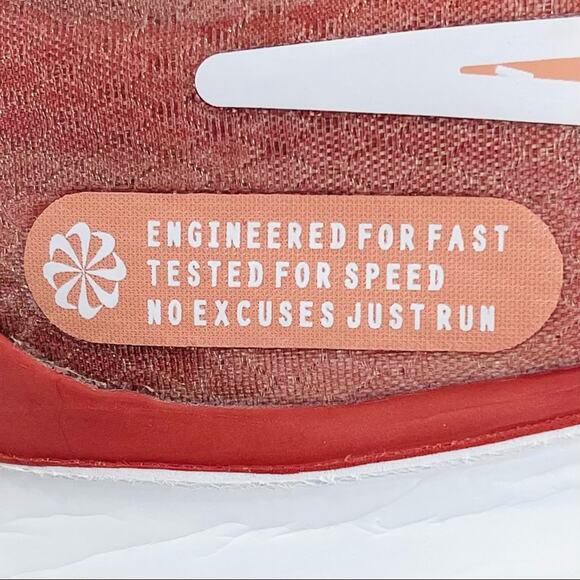 Nike Zoom Gravity Women Size 7.5 Running Shoes Orange & White Low Top Sneakers - Picture 16 of 16